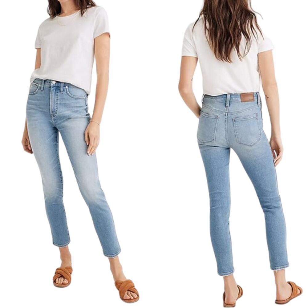 MADEWELL 10" High Rise Skinny Crop Jeans in Horne Wash AJ179 Women's 29